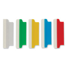 Load image into Gallery viewer, Insertable Index Tabs with Printable Inserts, 1/5-Cut, Assorted Colors, 2" Wide, 25/Pack
