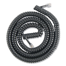 Load image into Gallery viewer, Coiled Phone Cord, Plug/Plug, 12 ft, Black
