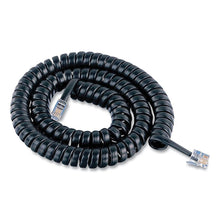 Load image into Gallery viewer, Coiled Phone Cord, Plug/Plug, 12 ft, Black
