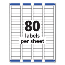 Load image into Gallery viewer, Easy Peel White Address Labels w/ Sure Feed Technology, Laser Printers, 0.5 x 1.75, White, 80/Sheet, 100 Sheets/Box

