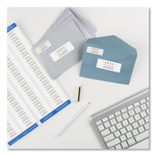 Load image into Gallery viewer, Easy Peel White Address Labels w/ Sure Feed Technology, Laser Printers, 0.66 x 1.75, White, 60/Sheet, 25 Sheets/Pack
