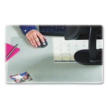 Load image into Gallery viewer, KrystalView Desk Pad with Antimicrobial Protection, 17" x 12", Frosted Finish, Clear
