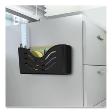 Load image into Gallery viewer, EZ Link Magnetic Wall Mount Supply Organizer, Legal/Letter/Tabloid Size, 10" x 2.63" x 5", Black

