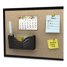 Load image into Gallery viewer, EZ Link Magnetic Wall Mount Supply Organizer, Legal/Letter/Tabloid Size, 10" x 2.63" x 5", Black
