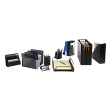 Load image into Gallery viewer, Urban Collection Punched Metal Letter Sorter, 3 Sections, DL to A6 Size Files, 6.5" x 3.25" x 5.5", Black
