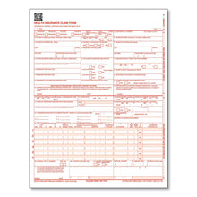 Load image into Gallery viewer, CMS-1500 Health Insurance Claim Form, One-Part (No Copies), 8.5 x 11, 250 Forms Total
