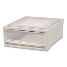 Load image into Gallery viewer, Stackable Storage Drawer, 5.5 gal, 15.7" x 19.7" x 6.5", Gray/Translucent Frost
