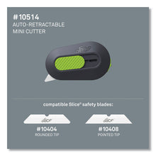 Load image into Gallery viewer, Mini Cutters, Replaceable Double-Sided 1.29" Ceramic Zirconium Oxide Blade, 2.5" Nylon Handle, Gray/Green

