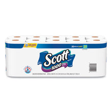 Load image into Gallery viewer, 1000 Bathroom Tissue, Septic Safe, 1-Ply, White, 1,000 Sheets/Roll, 20 Rolls/Pack
