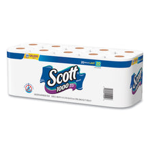 Load image into Gallery viewer, 1000 Bathroom Tissue, Septic Safe, 1-Ply, White, 1,000 Sheets/Roll, 20 Rolls/Pack
