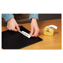 Load image into Gallery viewer, Labeling and Cover-Up Tape, Non-Refillable, 1" x 19.44 yd, White Tape, Clear Dispenser

