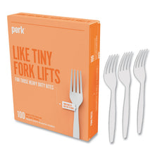 Load image into Gallery viewer, Heavyweight Plastic Cutlery, Fork, White, 100/Pack
