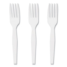 Load image into Gallery viewer, Mediumweight Plastic Cutlery, Fork, White, 1,000/Pack
