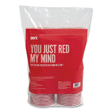 Load image into Gallery viewer, Plastic Cold Cups, 16 oz, Red, 50/Pack
