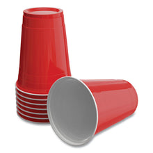 Load image into Gallery viewer, Plastic Cold Cups, 16 oz, Red, 50/Pack
