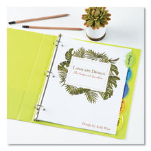 Load image into Gallery viewer, Insertable Style Edge Tab Plastic Dividers, 5-Tab, 11 x 8.5, Translucent, 1 Set
