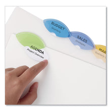 Load image into Gallery viewer, Insertable Style Edge Tab Plastic Dividers, 5-Tab, 11 x 8.5, Translucent, 1 Set
