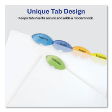 Load image into Gallery viewer, Insertable Style Edge Tab Plastic Dividers, 5-Tab, 11 x 8.5, Translucent, 1 Set
