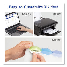 Load image into Gallery viewer, Insertable Style Edge Tab Plastic Dividers, 5-Tab, 11 x 8.5, Translucent, 1 Set
