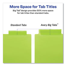Load image into Gallery viewer, Insertable Big Tab Plastic Dividers, 8-Tab, 11 x 8.5, Assorted, 1 Set
