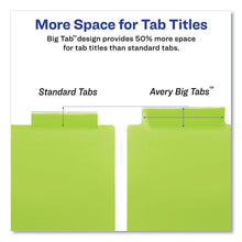 Load image into Gallery viewer, Insertable Big Tab Plastic Dividers, 5-Tab, 11 x 8.5, Assorted, 1 Set
