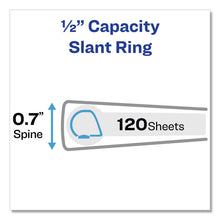 Load image into Gallery viewer, Framed View Heavy-Duty Binders, 3 Rings, 0.5" Capacity, 11 x 8.5, White

