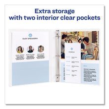 Load image into Gallery viewer, Framed View Heavy-Duty Binders, 3 Rings, 0.5" Capacity, 11 x 8.5, White
