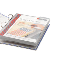 Load image into Gallery viewer, Poly Ring Binder Pockets, 9 x 11.5, Clear, 3/Pack
