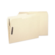 Load image into Gallery viewer, Poly Top Tab Fastener Folders, 1/3-Cut Tab: Assorted, Expands 0.75", 2 Fasteners, Letter Size, Manila, 24/Box

