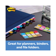 Load image into Gallery viewer, 1" Wide Tabs with Dispenser, Aqua, Pink, Violet, Yellow, 88/Pack
