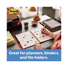 Load image into Gallery viewer, 1" Wide Tabs with Dispenser, Aqua, Pink, Violet, Yellow, 88/Pack
