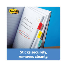 Load image into Gallery viewer, 1" Wide Tabs with Dispenser, Aqua, Pink, Violet, Yellow, 88/Pack
