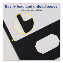 Load image into Gallery viewer, Two-Pocket Folder, Accommodates (40) 11 x 8.5 Sheets, Black, 25/Box
