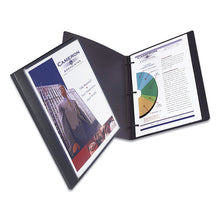 Load image into Gallery viewer, Lay Flat View Report Cover, Flexible Fastener, 0.5" Capacity, 8.5 x 11, Clear/Gray
