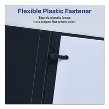 Load image into Gallery viewer, Lay Flat View Report Cover, Flexible Fastener, 0.5" Capacity, 8.5 x 11, Clear/Gray
