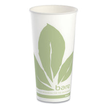 Load image into Gallery viewer, Bare Eco-Forward Paper Cold Cups, 22 oz, Green/White, 50/Sleeve, 20 Sleeves/Carton
