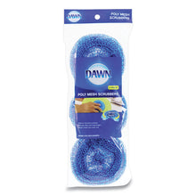 Load image into Gallery viewer, Poly Mesh Scrubbers, Blue, 3/Pack
