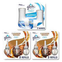 Load image into Gallery viewer, Plugin Scented Oil, Cashmere Woods, 0.67 oz, 2 Warmers and 6 Refills/Pack
