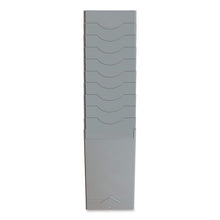 Load image into Gallery viewer, Time Card Rack, 10 Pockets, Plastic, Light Gray
