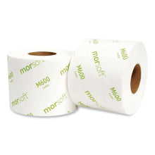 Load image into Gallery viewer, Morsoft Controlled Bath Tissue, Septic Safe, 2-Ply, White, 600 Sheets/Roll, 48 Rolls/Carton
