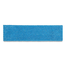 Load image into Gallery viewer, Adaptable Flat Mop Pads, Microfiber, 19.5 x 5.5, Blue
