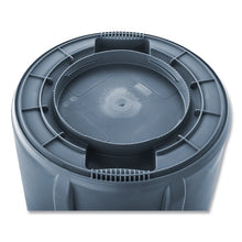Load image into Gallery viewer, Vented Round Brute Container, 32 gal, Plastic, Gray
