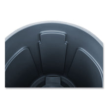 Load image into Gallery viewer, Vented Round Brute Container, 32 gal, Plastic, Gray
