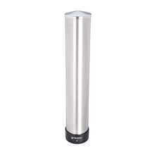Load image into Gallery viewer, Large Water Cup Dispenser with Removable Cap, For 12 oz to 24 oz Cups, Stainless Steel
