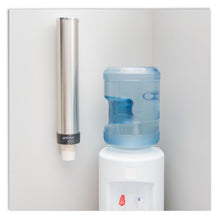 Load image into Gallery viewer, Large Water Cup Dispenser with Removable Cap, For 12 oz to 24 oz Cups, Stainless Steel
