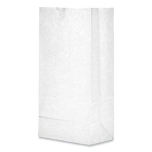 Load image into Gallery viewer, Grocery Paper Bags, 8# Size, 35# Basis Weight, 6" x 3.88" x 12.5", White, 500/Bundle

