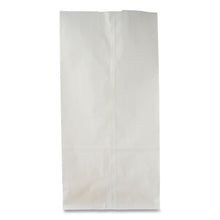 Load image into Gallery viewer, Grocery Paper Bags, 8# Size, 35# Basis Weight, 6" x 3.88" x 12.5", White, 500/Bundle
