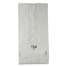 Load image into Gallery viewer, Grocery Paper Bags, 8# Size, 35# Basis Weight, 6" x 3.88" x 12.5", White, 500/Bundle
