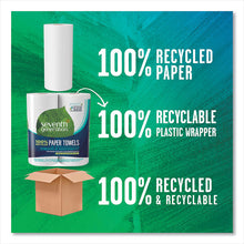 Load image into Gallery viewer, 100% Recycled Paper Kitchen Towel Rolls, 2-Ply, 11 x 5.4, 140 Sheets/Roll, 2 Rolls/Pack, 12 Packs/Carton
