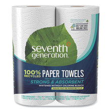 Load image into Gallery viewer, 100% Recycled Paper Kitchen Towel Rolls, 2-Ply, 11 x 5.4, 140 Sheets/Roll, 2 Rolls/Pack, 12 Packs/Carton
